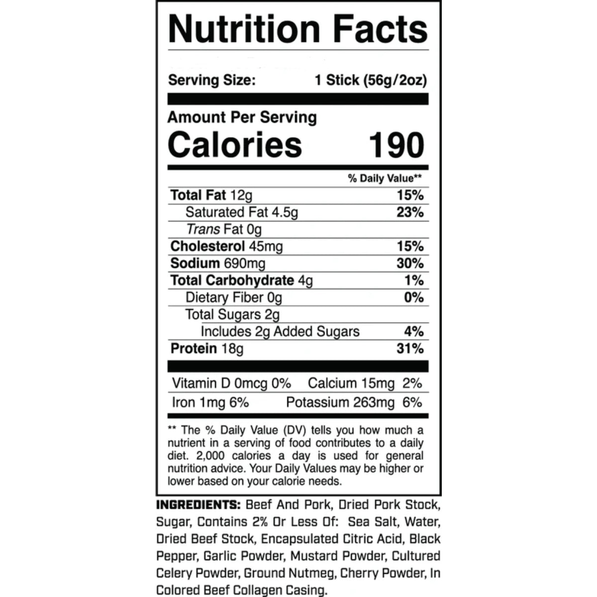 1st Phorm - Protein Meat Sticks ORIGINAL SMOKEHOUSE 1stick