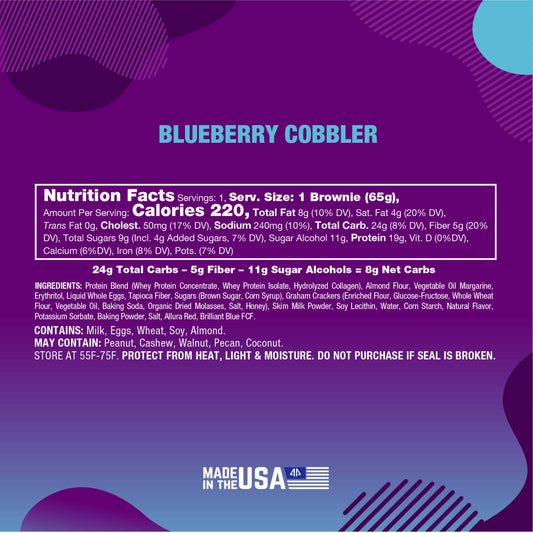 ALPHA PRIME BITES - PROTEIN BROWNIE BLUEBERRY COBBLER