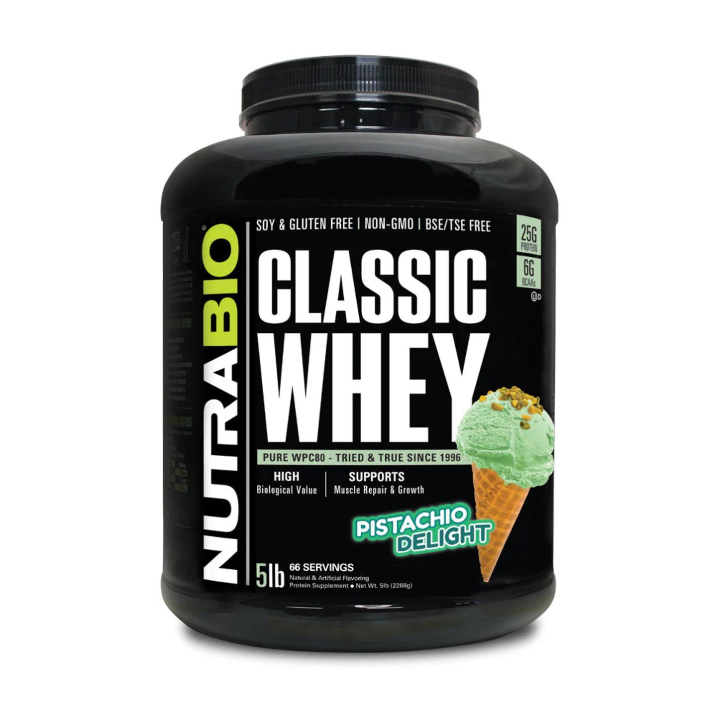 Nutrabio – Classic Whey PISTACHIO DELIGHT 5lbs