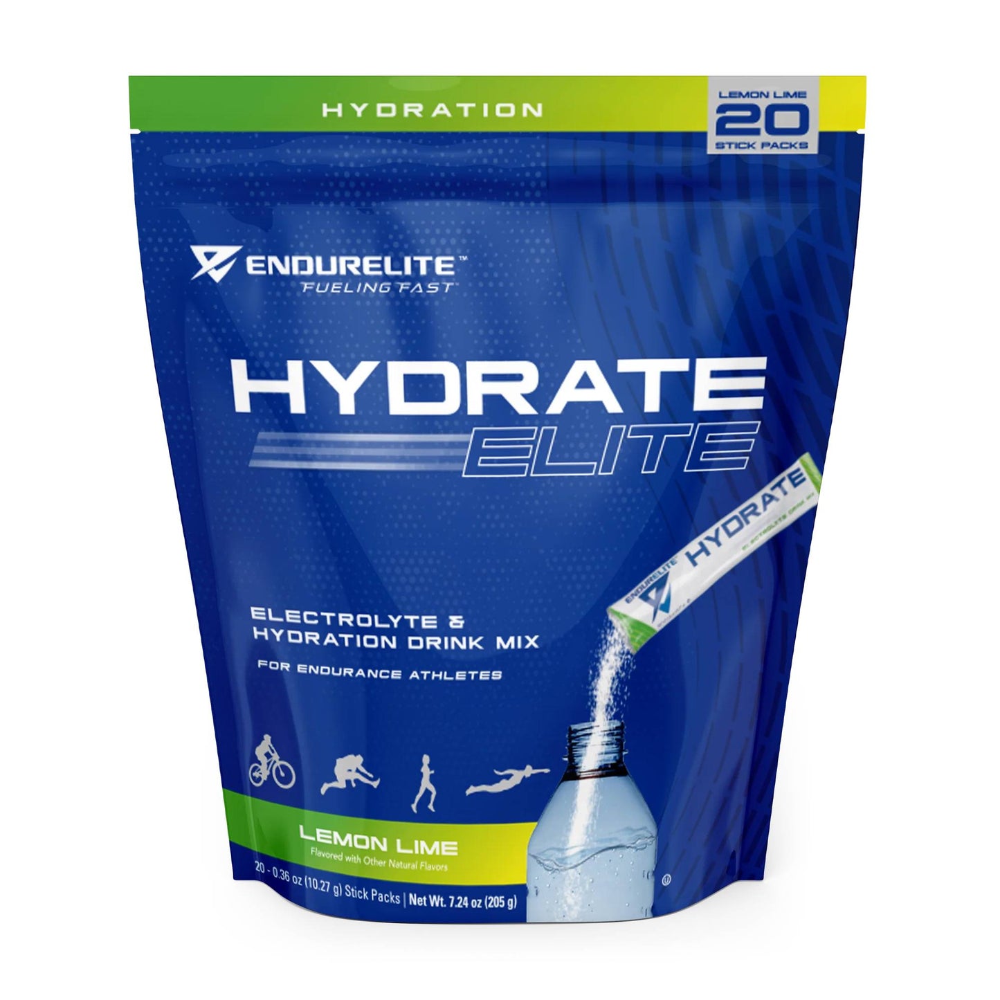 ENDURELITE - HYDRATE ELITE STICK PACKS LEMON LIME 20SVG