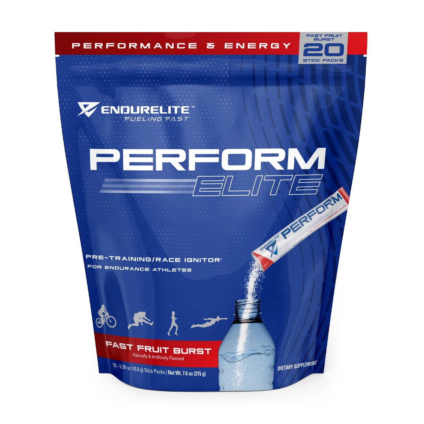 ENDURELITE - PERFORM ELITE STICK PACKS FAST FRUIT BURST 20SVG (10/1/25 Exp)