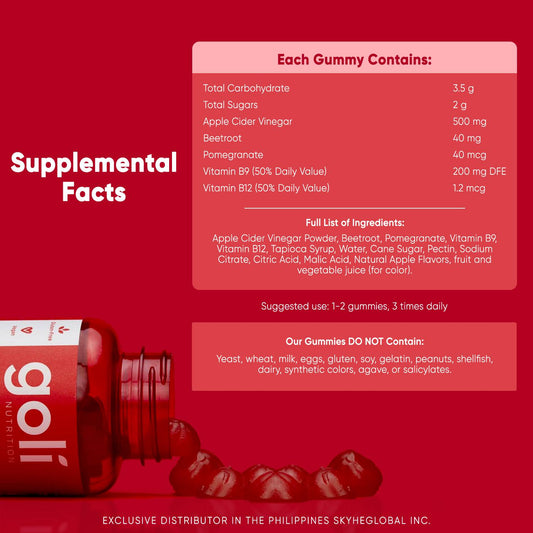 Goli - Apple Cider Vinegar 30 Gummie