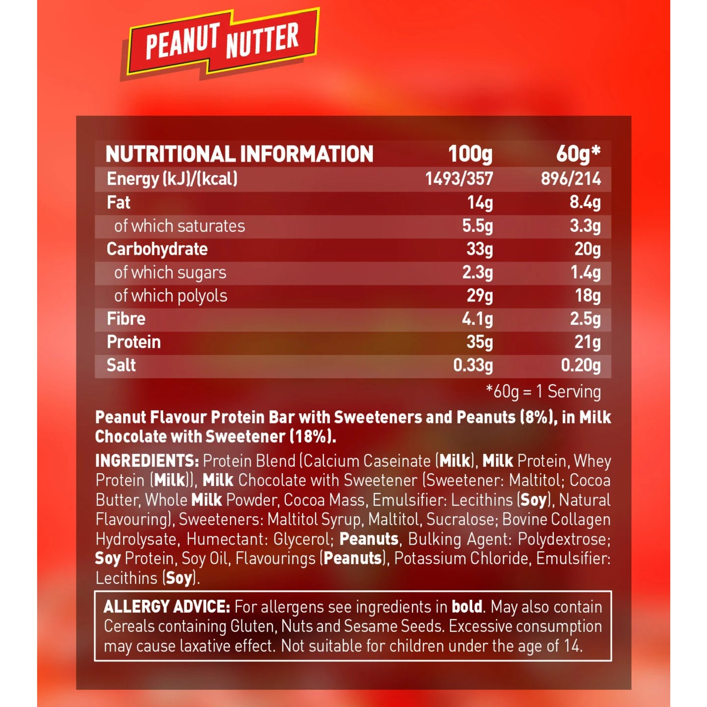 Grenade – Protein Bar PEANUT NUTTER