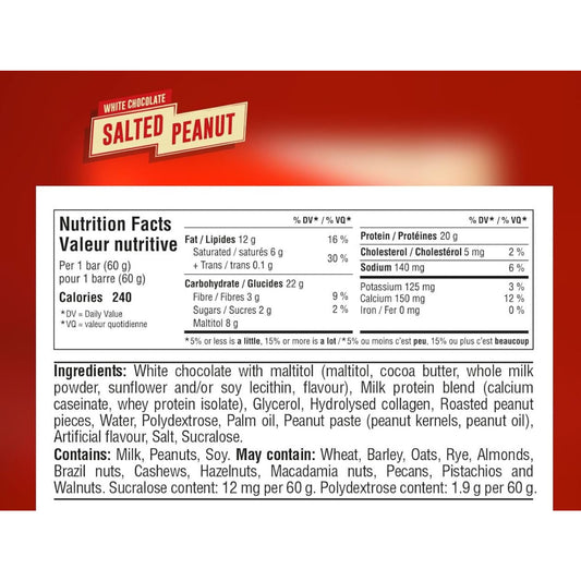 Grenade – Protein Bar WHITE CHOCOLATE SALTED PEANUT