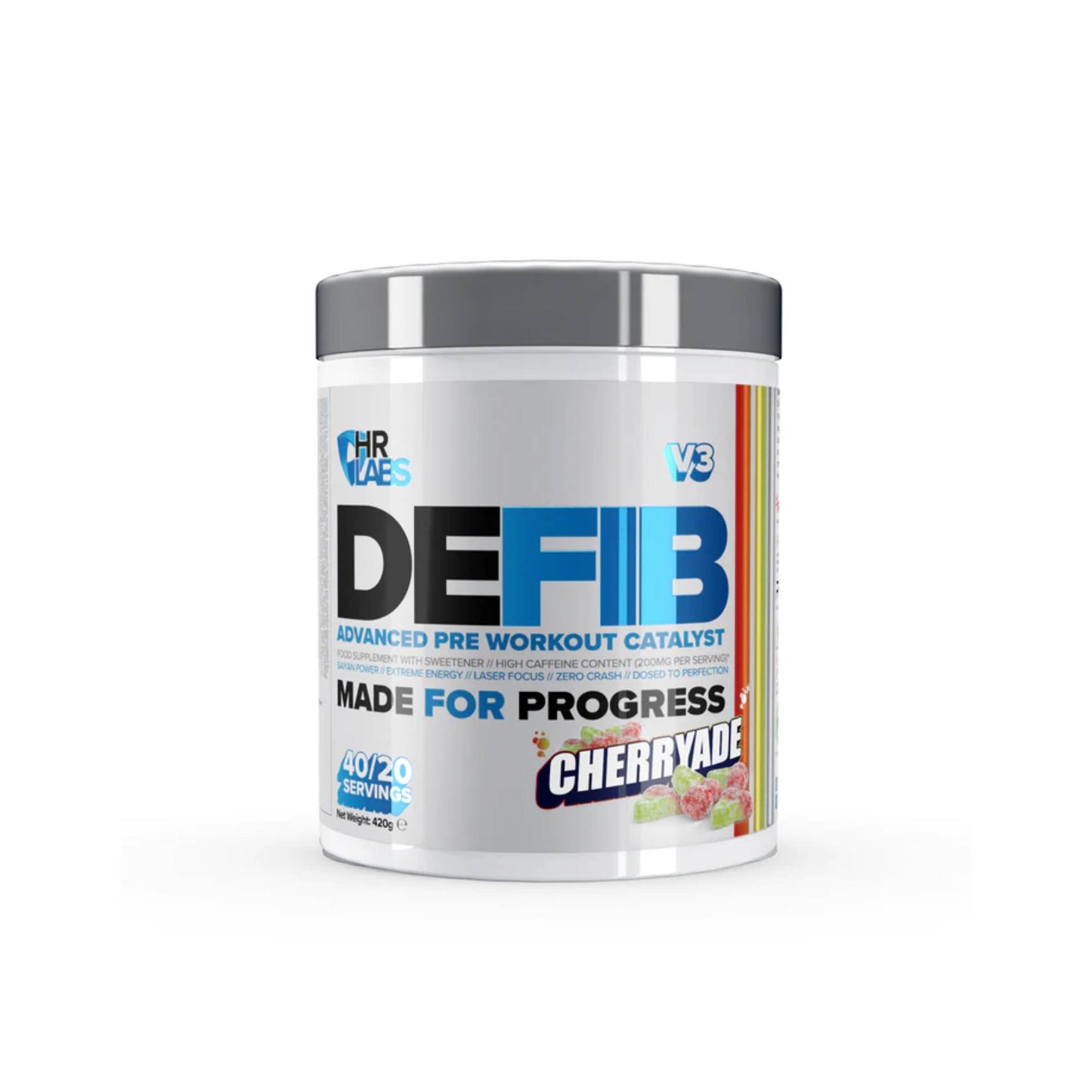 HR LABS - Defib V3 CHERRYADE 420g (Slightly Clumped)