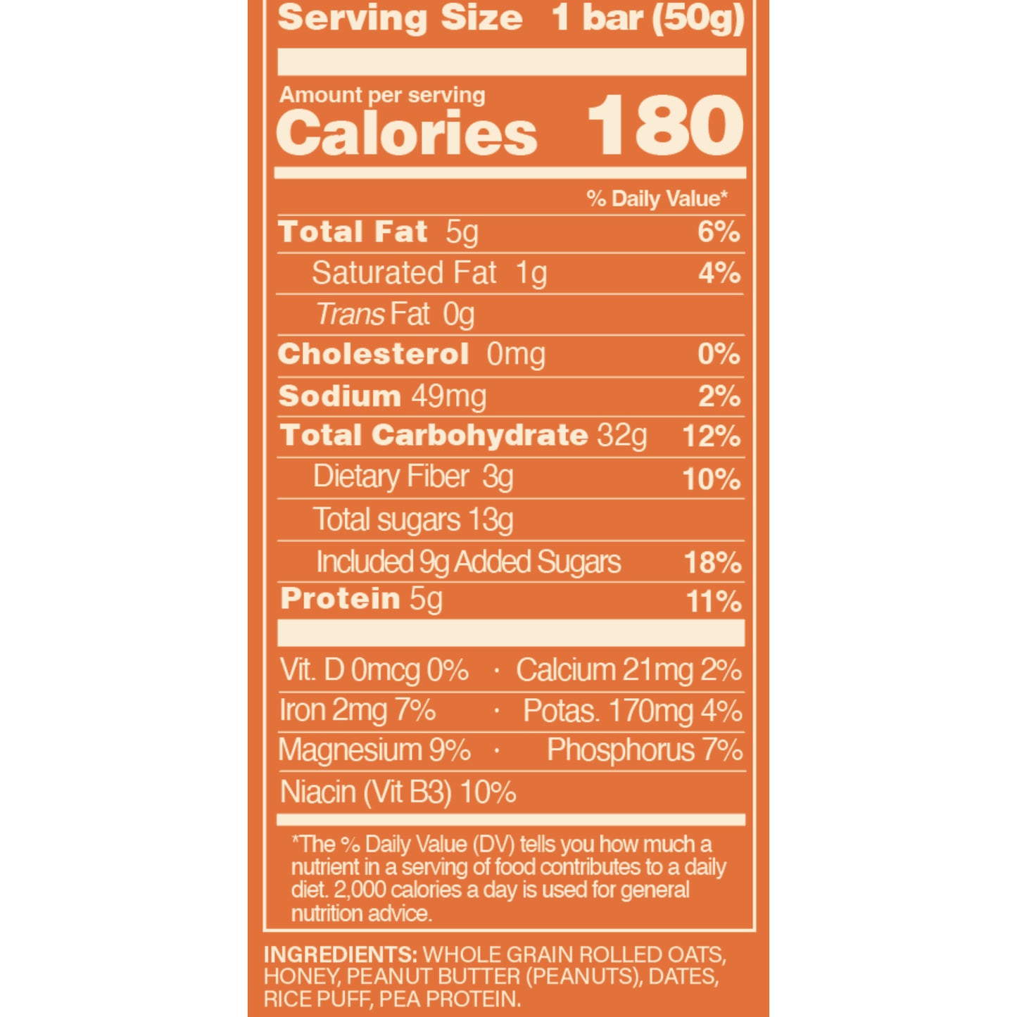 MOOD FOOD - Bar Energy PEANUT BUTTER
