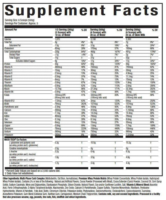 Muscletech – MassTech Extreme 2000 TRIPLE CHOCOLATE BROWNIE 6Lbs