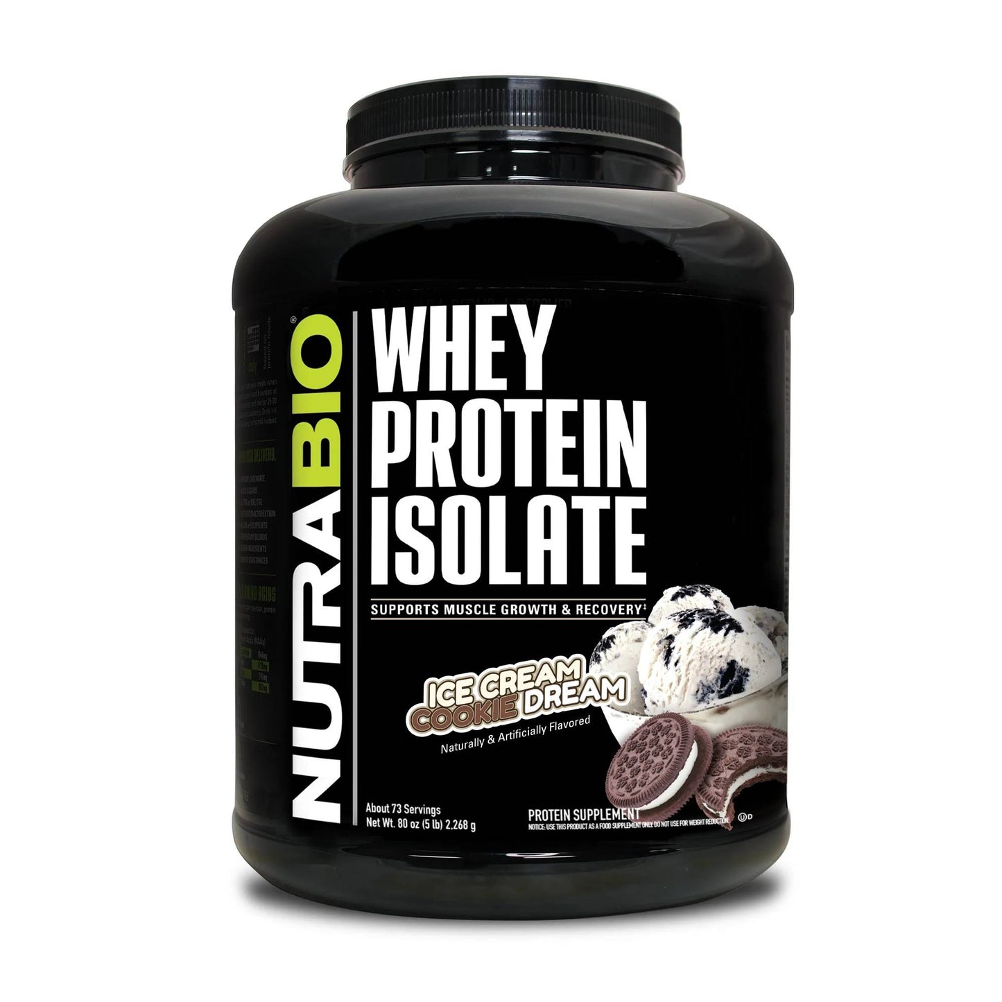 Nutrabio – Whey Protein Isolate ICE CREAM COOKIE DREAM 5lbs