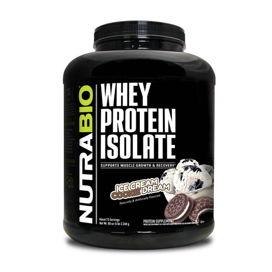 Nutrabio – Whey Protein Isolate ICE CREAM COOKIE DREAM 5lbs