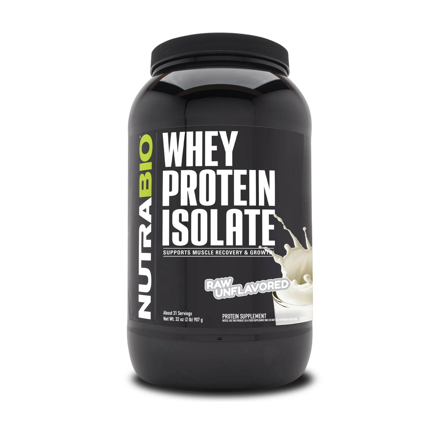 Nutrabio – Whey Protein Isolate RAW UNFLAVOURED 2lbs
