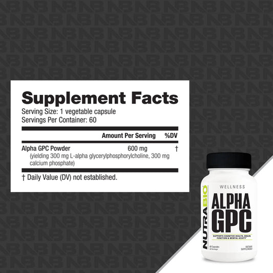 Nutrabio – Alpha GPC 60CAPS
