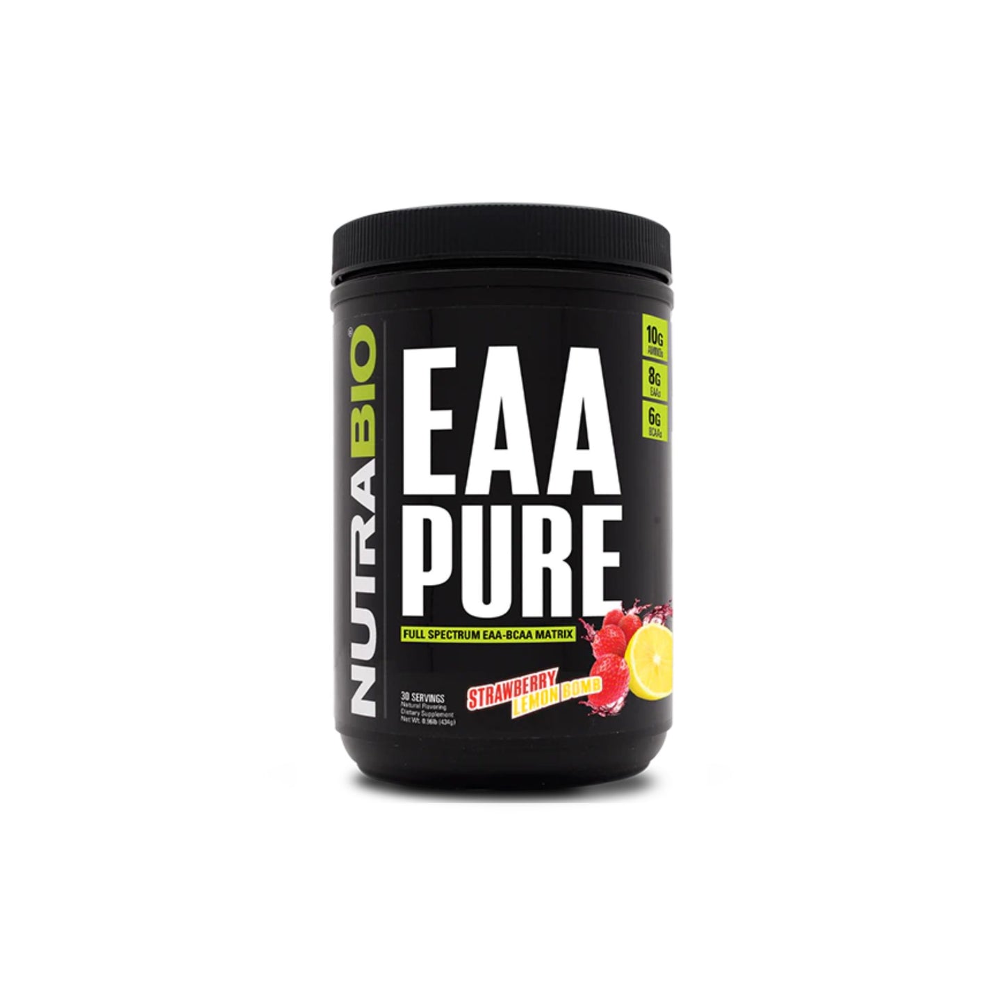 Nutrabio - EAA PURE STRAWBERRY LEMON BOMB 30 Servings