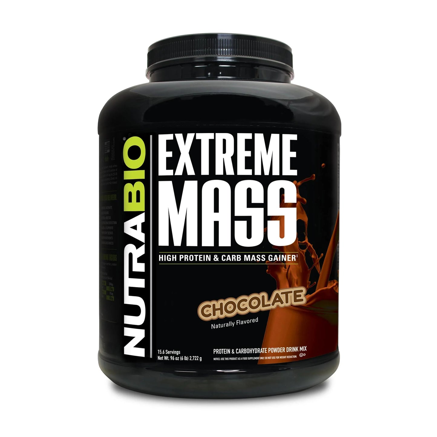 Nutrabio – Extreme Mass Gainer CHOCOLATE 6LBS