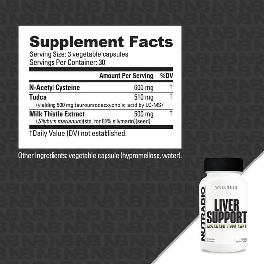 NUTRABIO - LIVER SUPPORT 90CAPS (7/1/26 Exp)