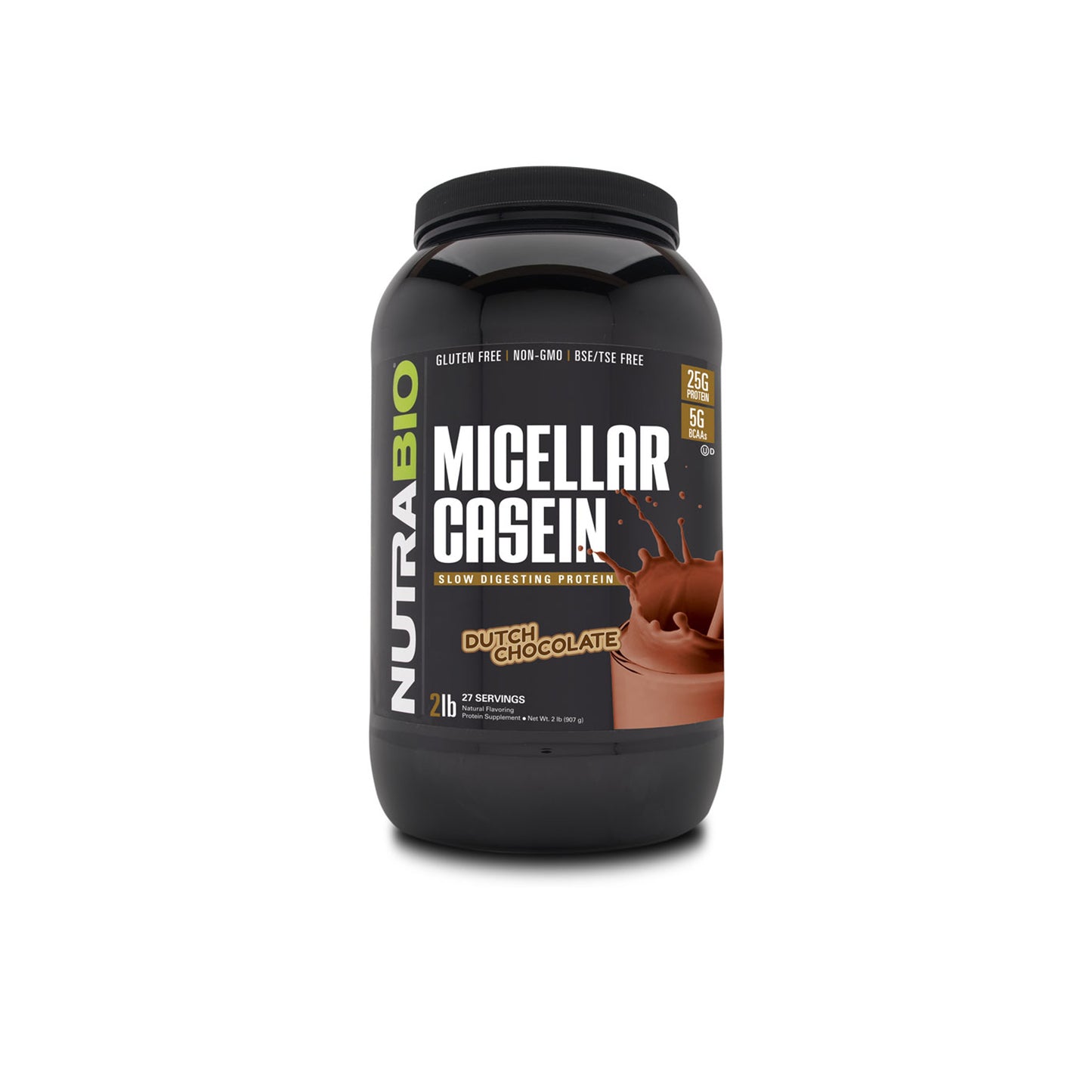 Nutrabio - Micellar Casein Protein DUTCH CHOCOLATE 2lbs