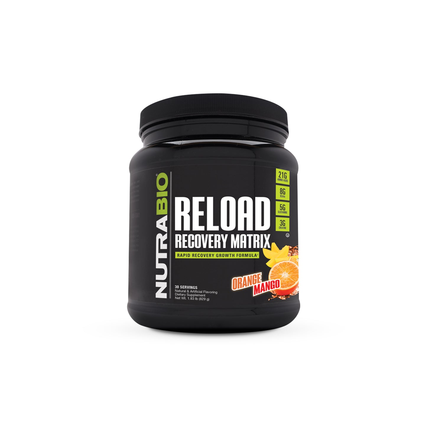 Nutrabio - Reload Recovery Matrix ORANGE MANGO 30 Servings