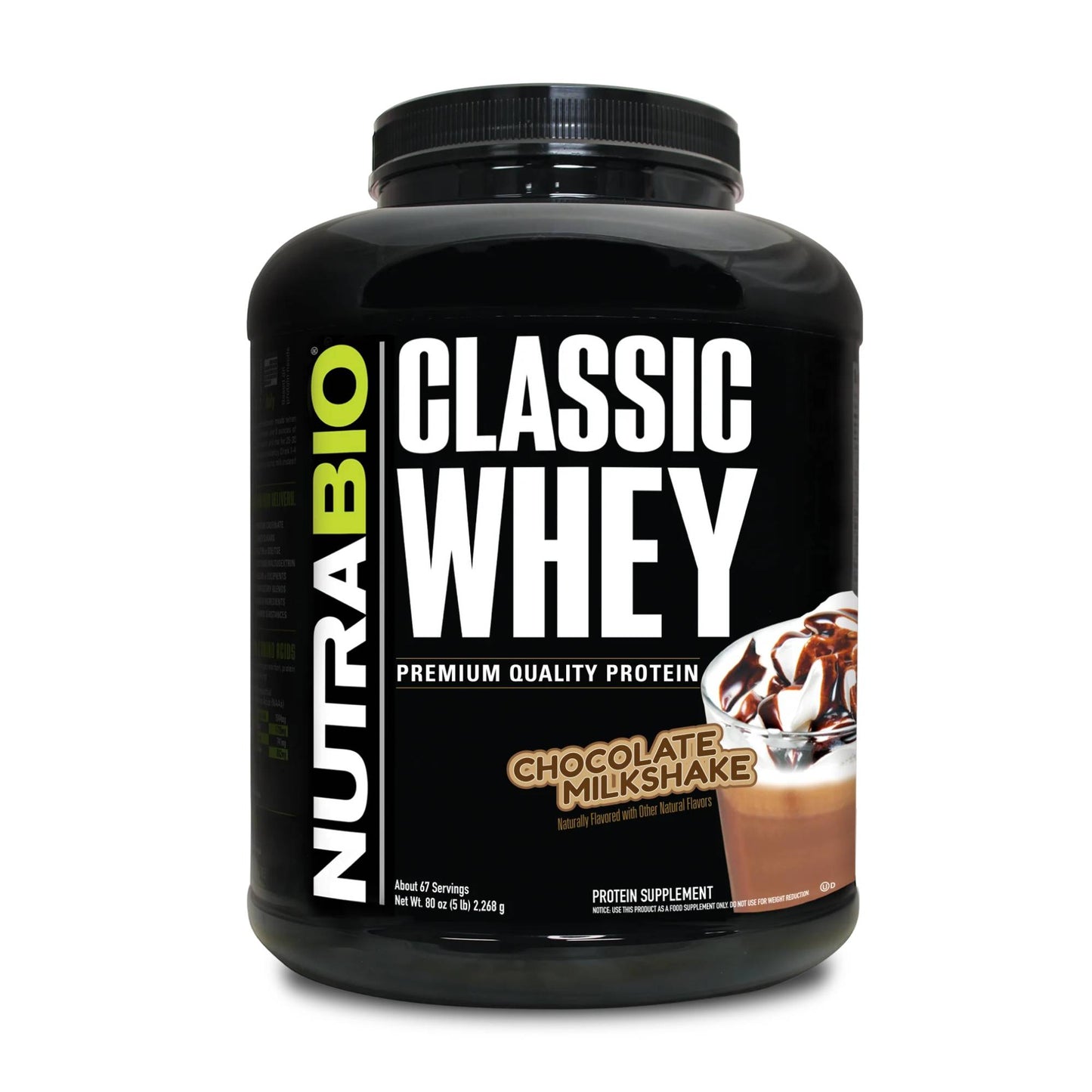 Nutrabio – Classic Whey CHOCOLATE MILKSHAKE 5lbs