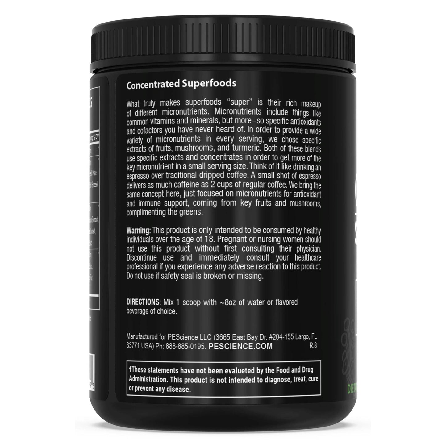 PESCIENCE - Greens & Superfoods ORIGINAL 198g (11/1/25 Exp)