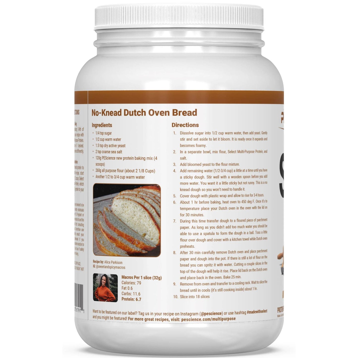 PESCIENCE - Select Multi-Purpose Blend UNFLAVORED WHEY + CASEIN BLEND 797g