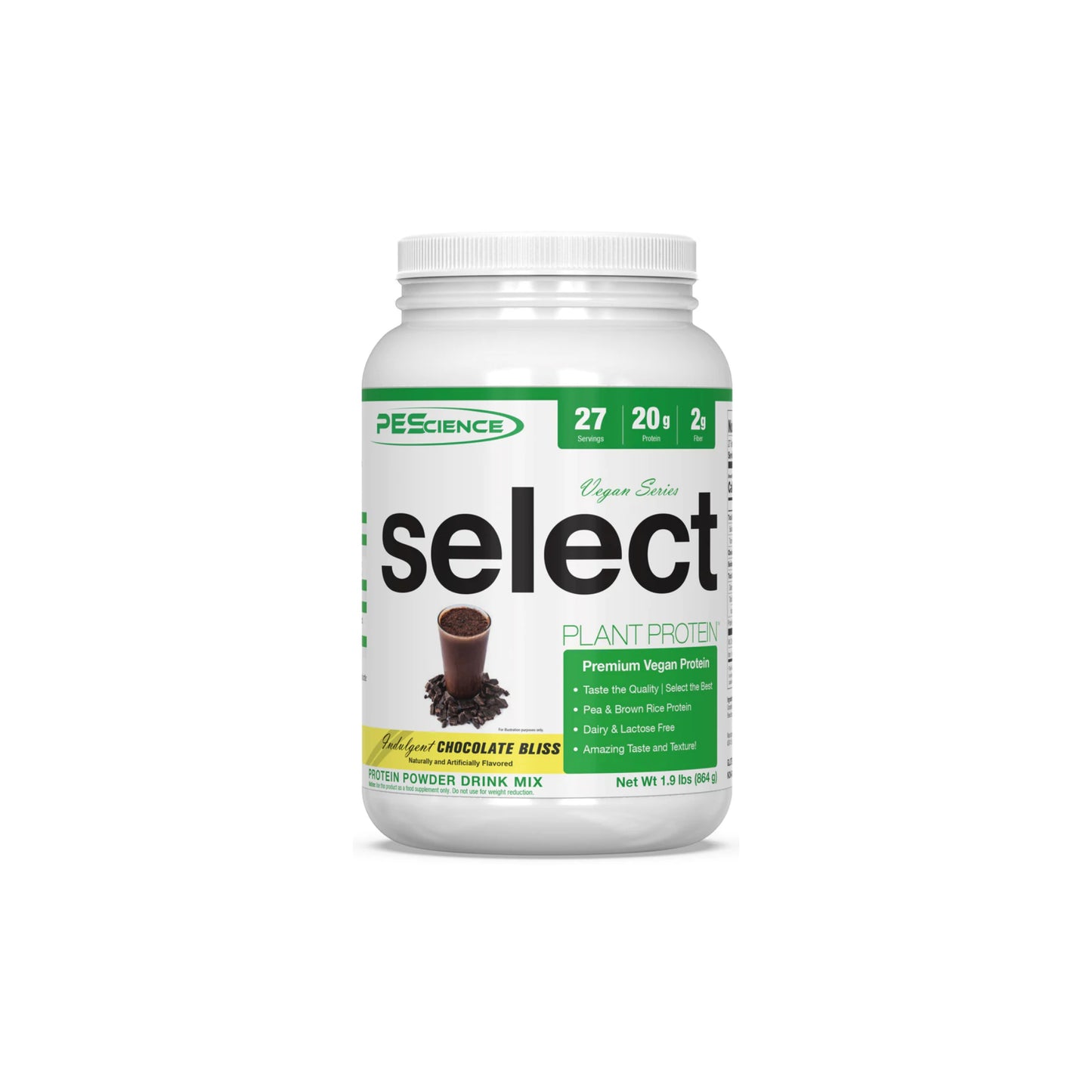 PESCIENCE - Select Vegan Protein CHOCOLATE BLISS 1.9lbs