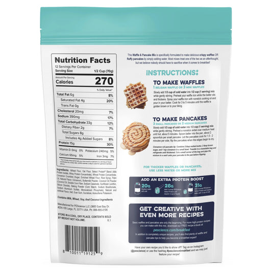 PESCIENCE - Protein Pancake & Waffle Mix CINNAMONROLL 840g
