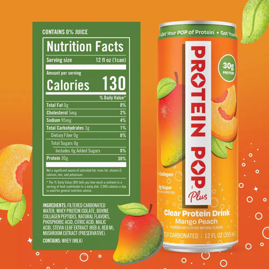 Protein Pop - Plus MANGO PEACH 355ml