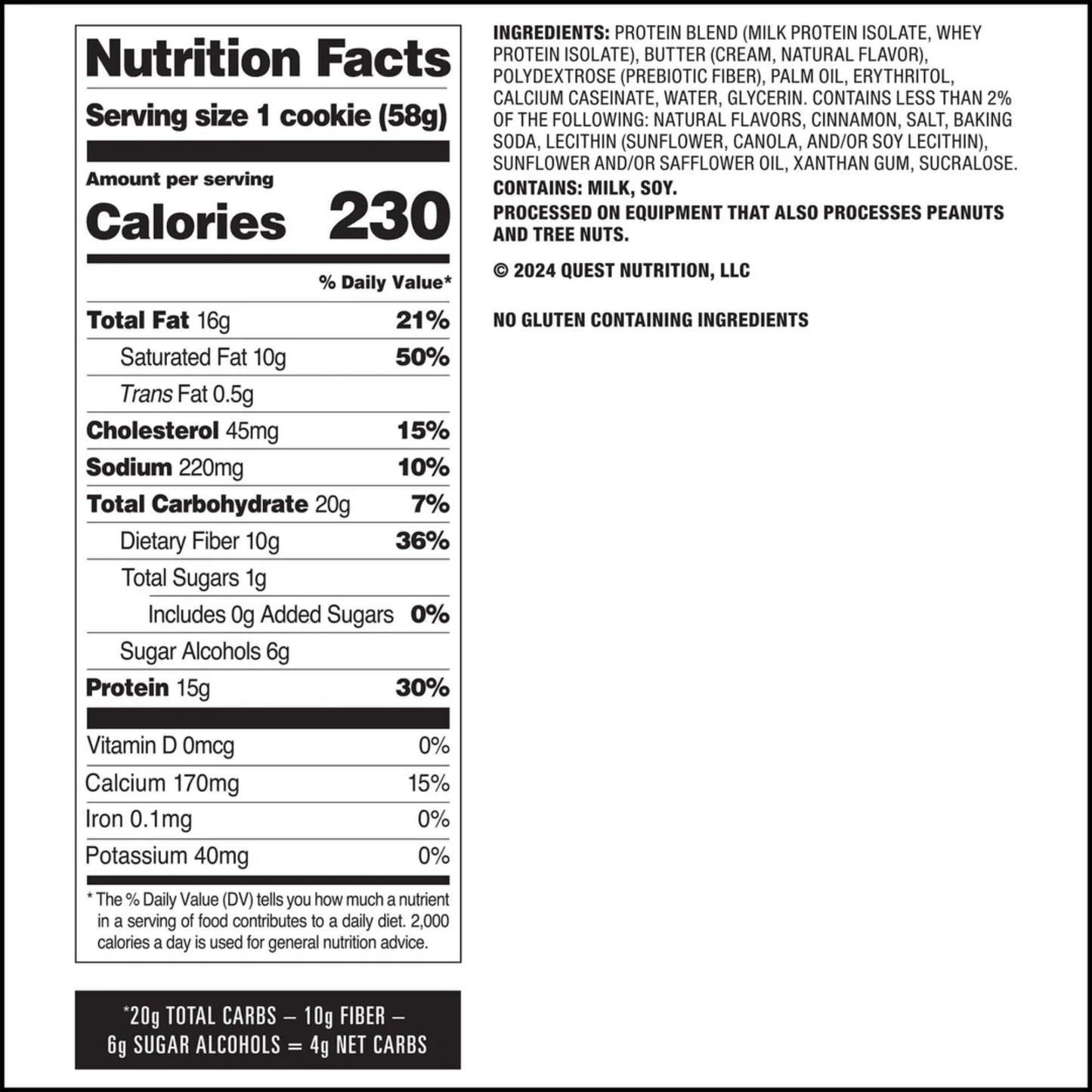 Quest Nutrition – COOKIE SNICKERDOODLE