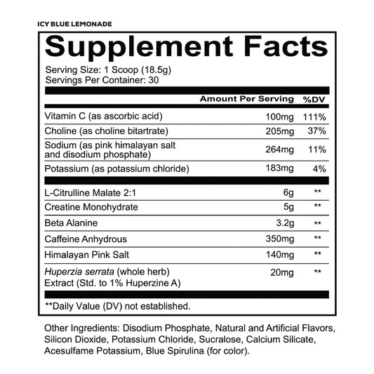 RedCon1 – Total War Reloaded Pre-Workout ICY BLUE LEMONADE