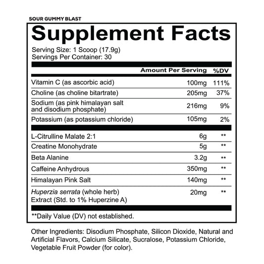 RedCon1 – Total War Reloaded Pre-Workout SOUR GUMMY BLAST