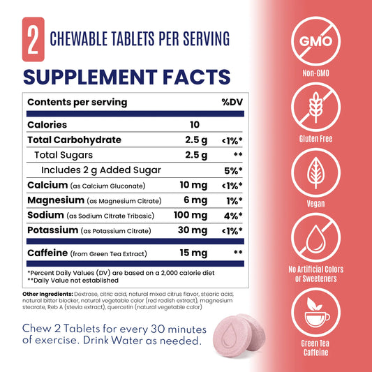 SaltStick - FastChews CITRUS BURST + CAFFEINE 60ct