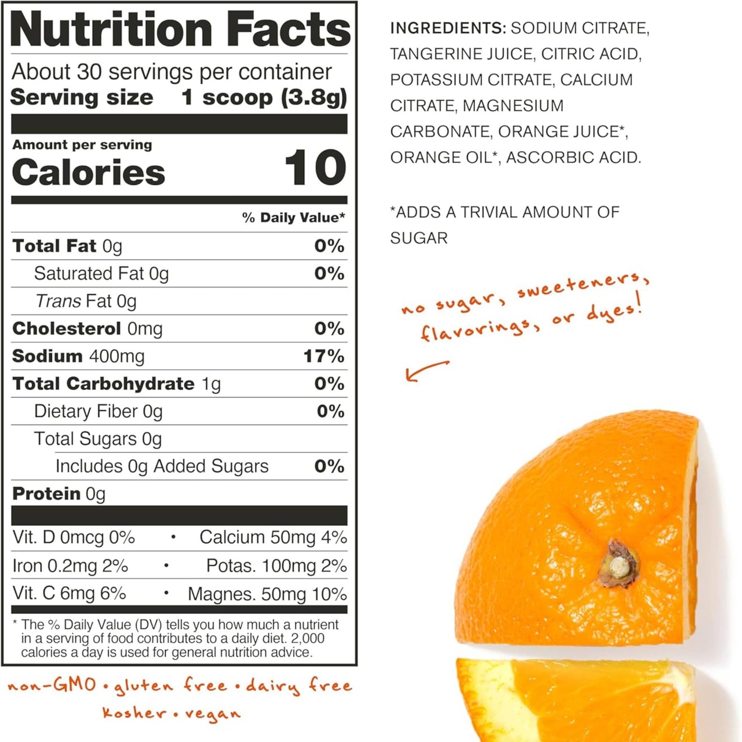 Skratch Labs - Hydration Everyday Drink TANGERINE + ORANGE 120g