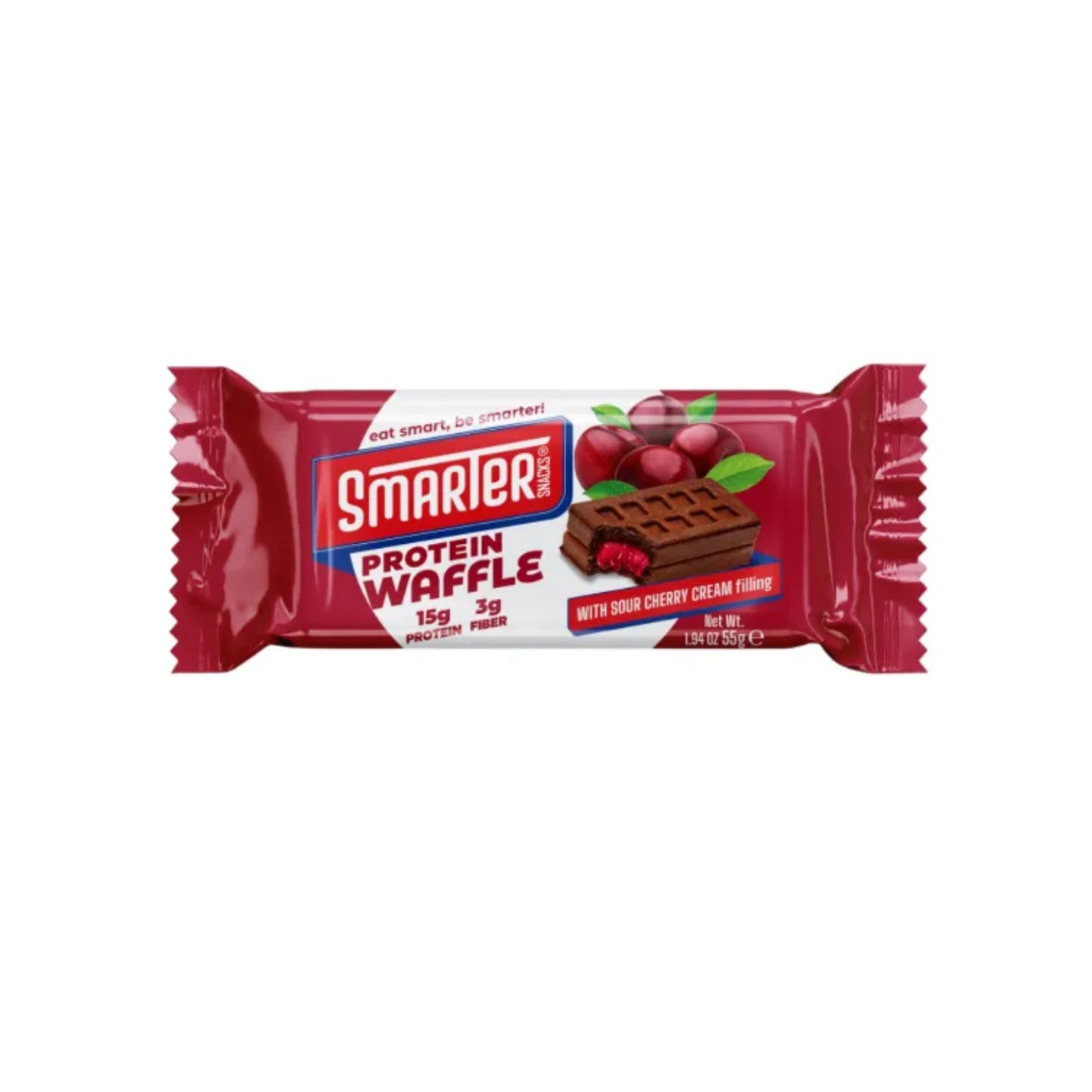 Smarter Snacks - Protein Waffle with SOUR CHERRY CREAM