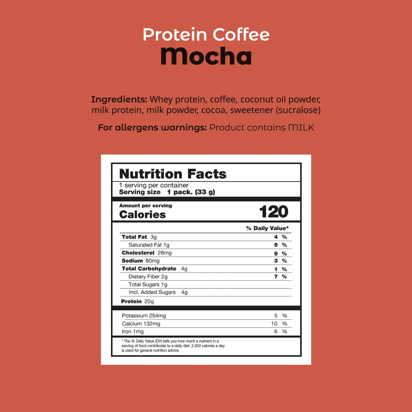 Smarter Snacks - Protein Hot-Iced Coffee MOCHA 33G