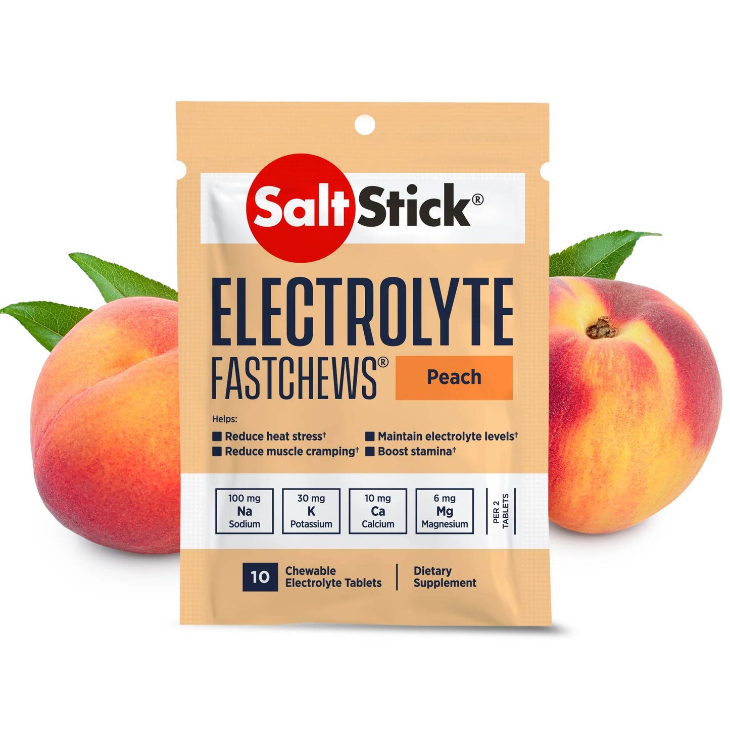 SaltStick - FastChews PEACH 10ct