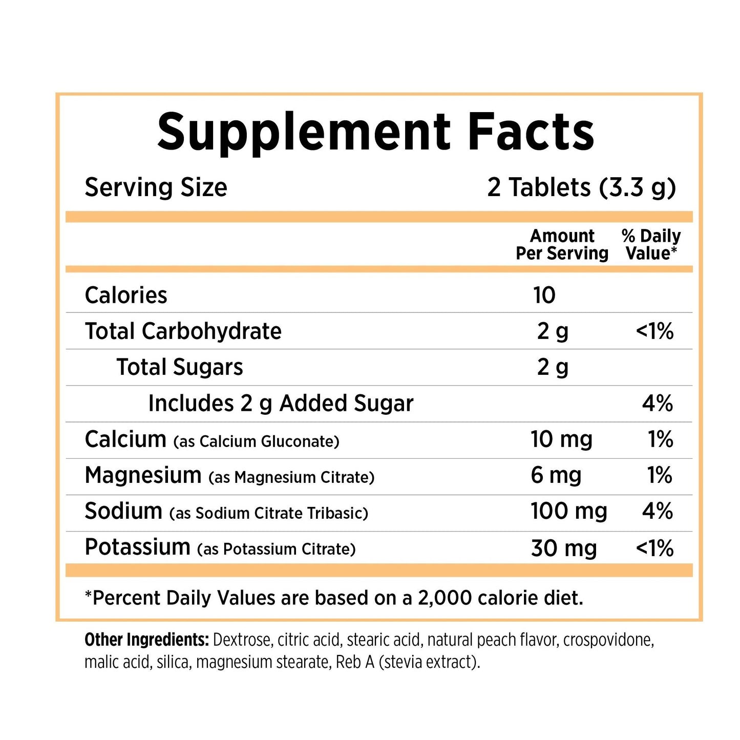 SaltStick - FastChews PEACH 10ct