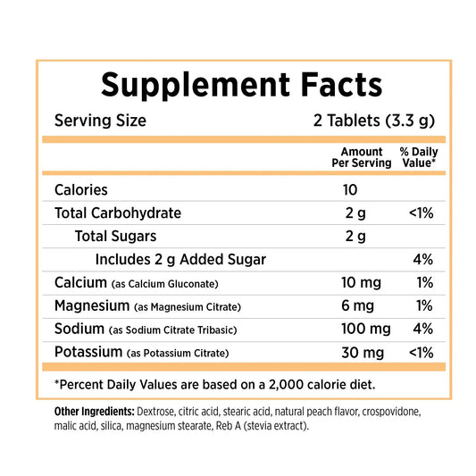 SaltStick - FastChews PEACH 60ct