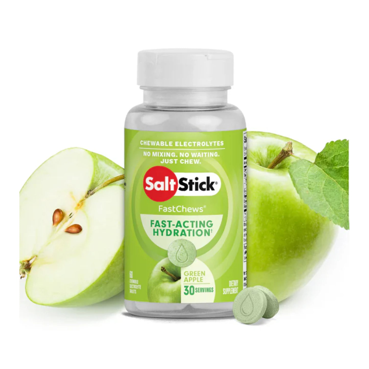 SaltStick - FastChews GREEN APPLE 60ct