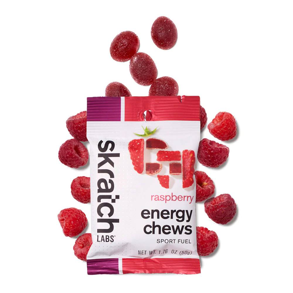 Skratch Labs - Energy Chews Sport Fuel RASPBERRY