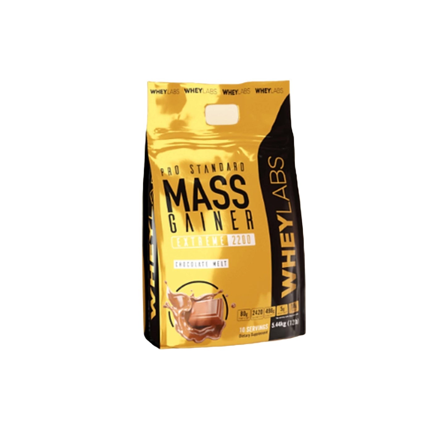 WheyLabs – Mass Gainer Extreme 2200 CHOCOLATE MELT 12LBS