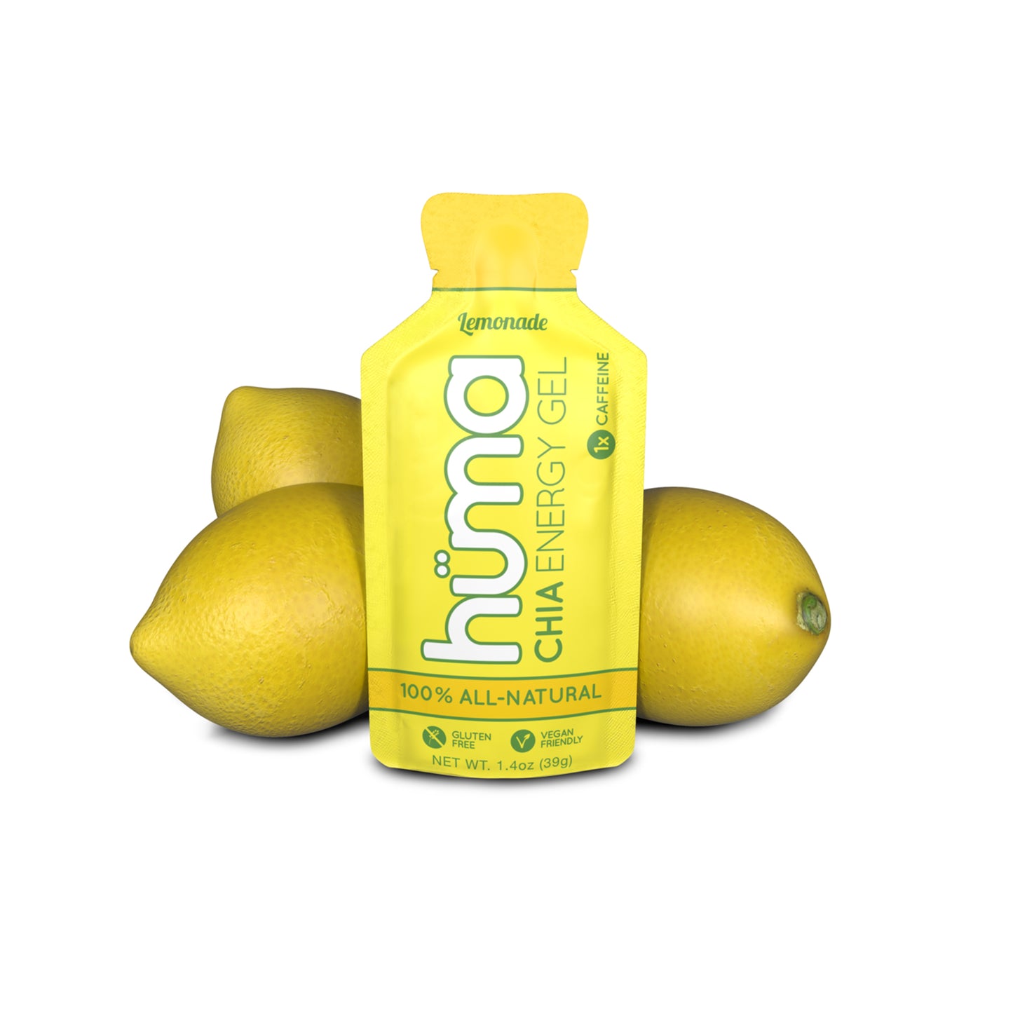 Huma – Chia Energy Gel Lemonade 1x Caffeine 39g