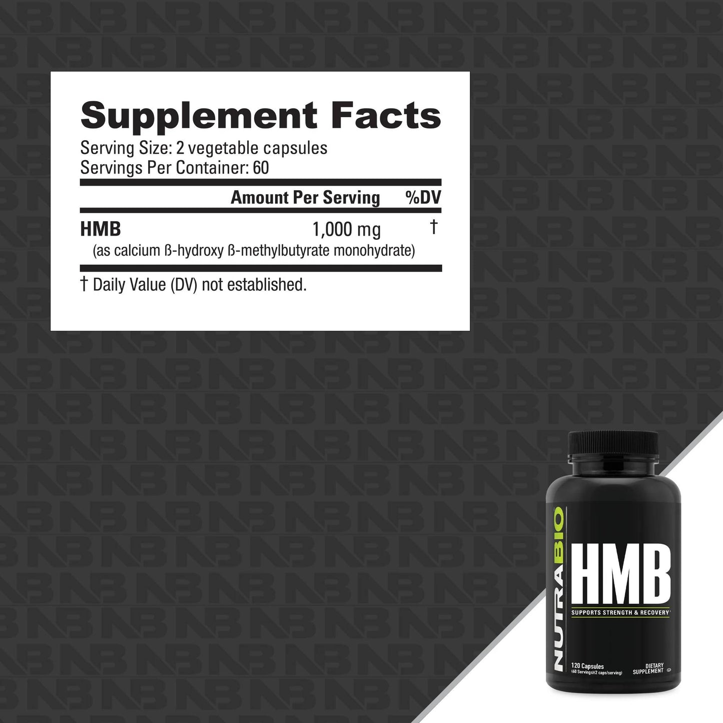 Nutrabio - HMB 1000mg 120VCaps