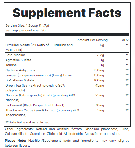 RedCon1 – Total War Pre-Workout GRAPE
