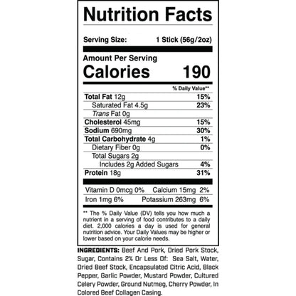 1st Phorm - Protein Meat Sticks ORIGINAL SMOKEHOUSE 1stick