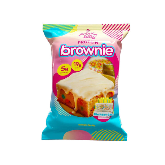 ALPHA PRIME BITES - PROTEIN BROWNIE BIRTHDAY CAKE BLONDIE