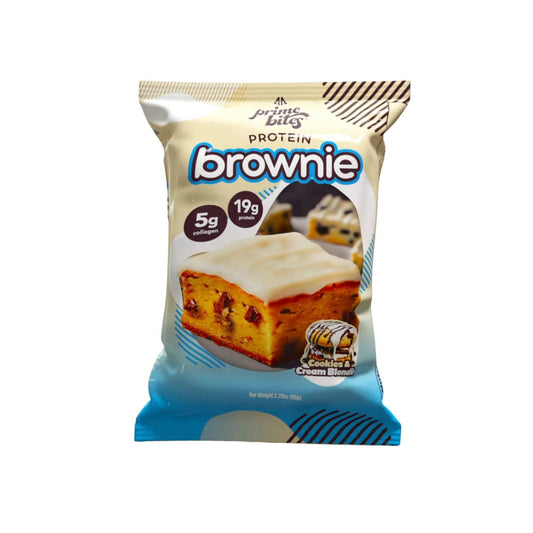 ALPHA PRIME BITES - PROTEIN BROWNIE COOKIES AND CREAM BLONDIE