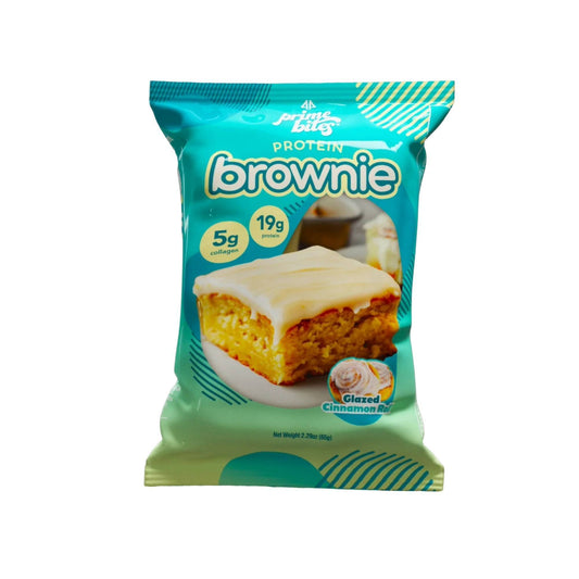 ALPHA PRIME BITES - PROTEIN BROWNIE GLAZED CINNAMON ROLL