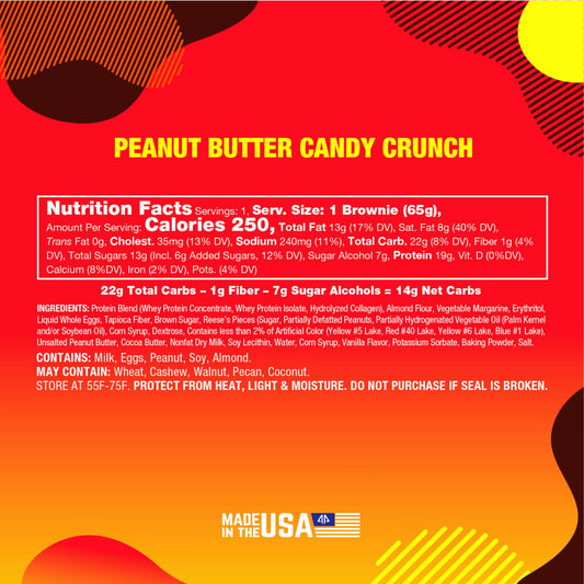 ALPHA PRIME BITES - PROTEIN BROWNIE PEANUT BUTTER CANDY CRUNCH