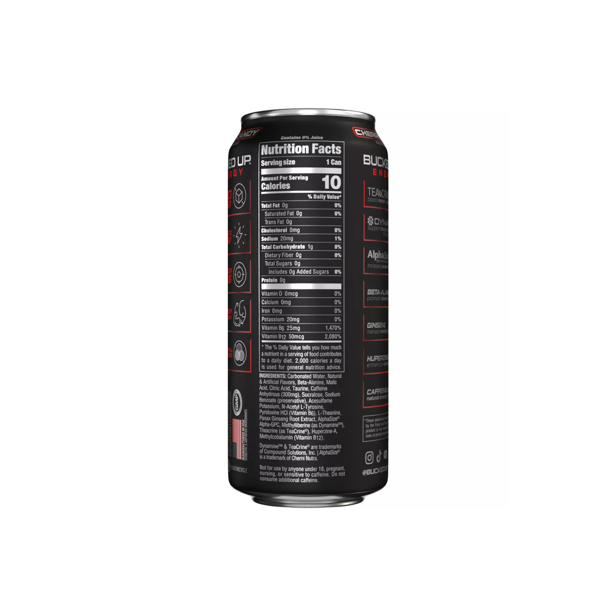 Bucked Up – Energy Drink CHERRY CANDY 473ML