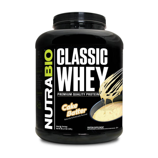 Nutrabio – Classic Whey CAKE BATTER 5lbs (11/1/25 Exp)