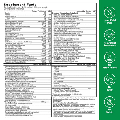 Force Factor - Smarter Greens Digestion Powder Pomegranate Berry 477g